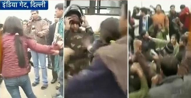 गैंगरेप: दिल्‍ली में धारा 144, प्रदर्शनकारियों को जबरन हटाया गया