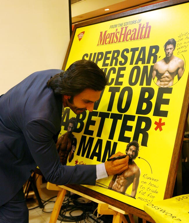 मेन्स हेल्थ मैगजीन के लांच पर रणवीर | दीपिका के जलवे