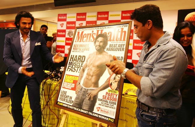 मेन्स हेल्थ मैगजीन के लांच पर रणवीर | दीपिका के जलवे