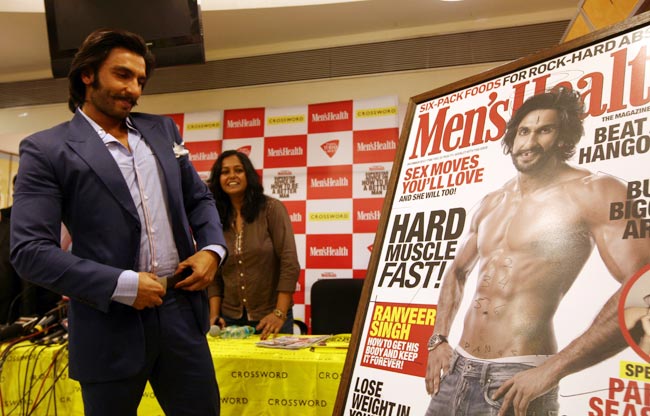 मेन्स हेल्थ मैगजीन के लांच पर रणवीर | दीपिका के जलवे
