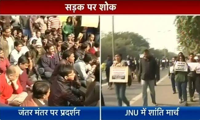 गैंगरेप पीड़िता की मौत के बाद शांतिपूर्ण प्रदर्शन | शोक में देश