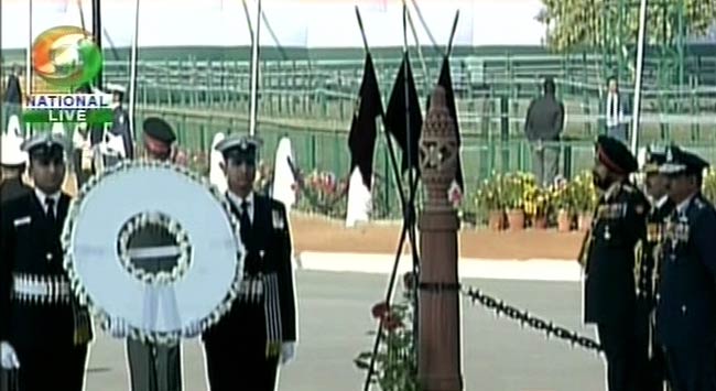 गणतंत्र दिवस पर शान से लहराया तिरंगा