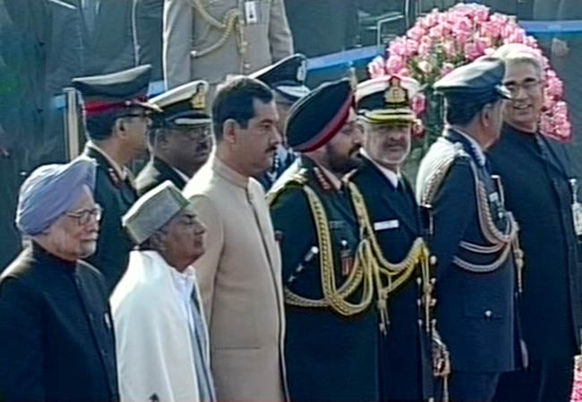 गणतंत्र दिवस पर शान से लहराया तिरंगा