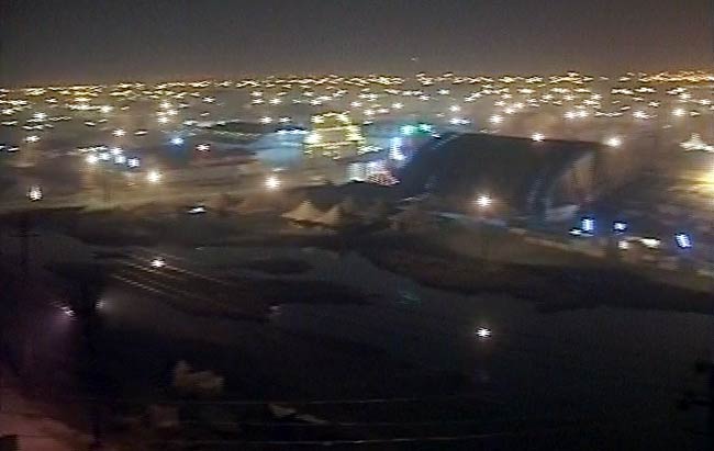 संगम पर महाकुंभ की भव्‍य तैयारियों का नजारा