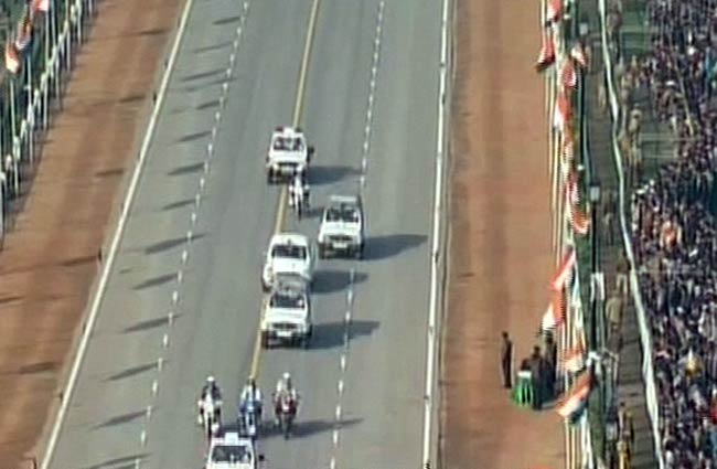 गणतंत्र दिवस पर शान से लहराया तिरंगा