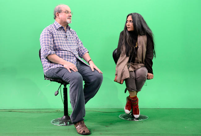 'मिडनाइट्स चिल्ड्रन' के प्रोमोशन पर सलमान रुश्दी