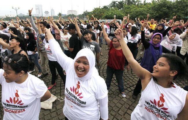 वन बिलियन राइजिंग कैंपेन से जुड़ी दुनिया