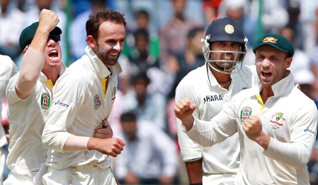 दिल्ली टेस्ट Day-2: लियोन के 'पंजे' से भारत लड़खड़ाया