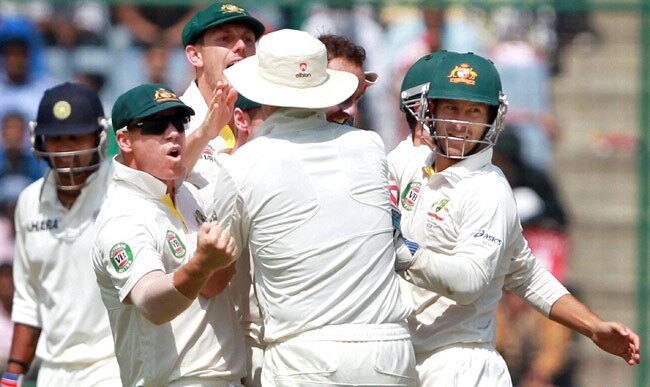 दिल्ली टेस्ट Day-2: लियोन के 'पंजे' से भारत लड़खड़ाया