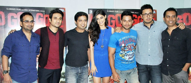 फिल्‍म 'गो गोवा गॉन' का प्रमोशन करते सितारे
