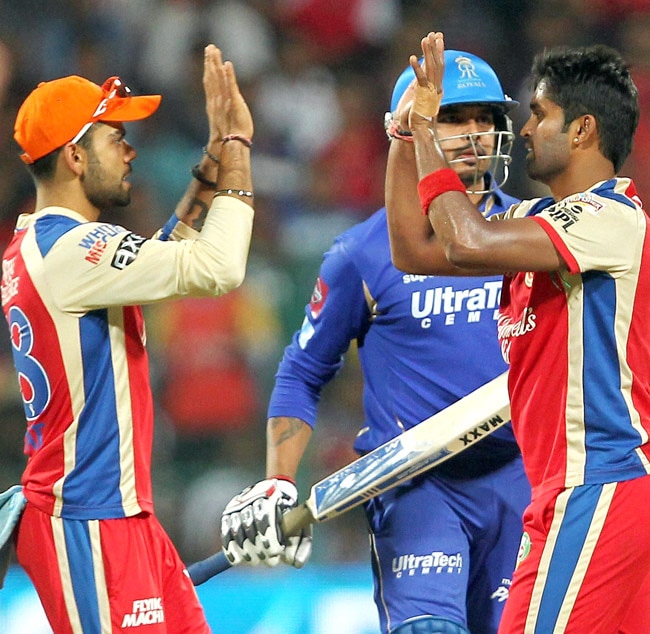 एकतरफा मुकाबले में बैंगलोर ने राजस्‍थान को हराया