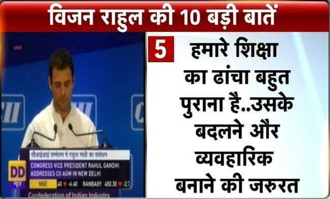 राहुल गांधी के विजन की 10 बड़ी बातें