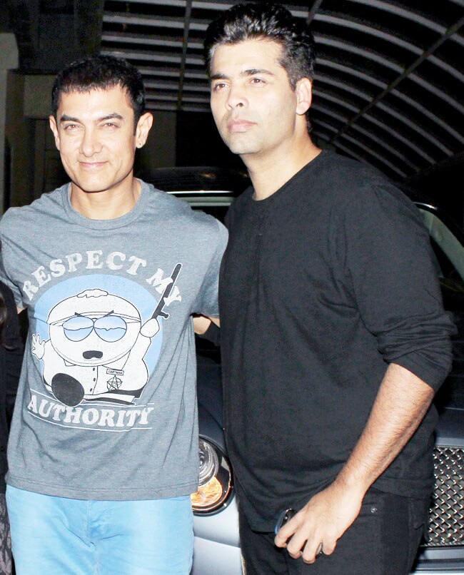 आमिर खान पहुंचे 'बॉम्बे टाकीज' देखने