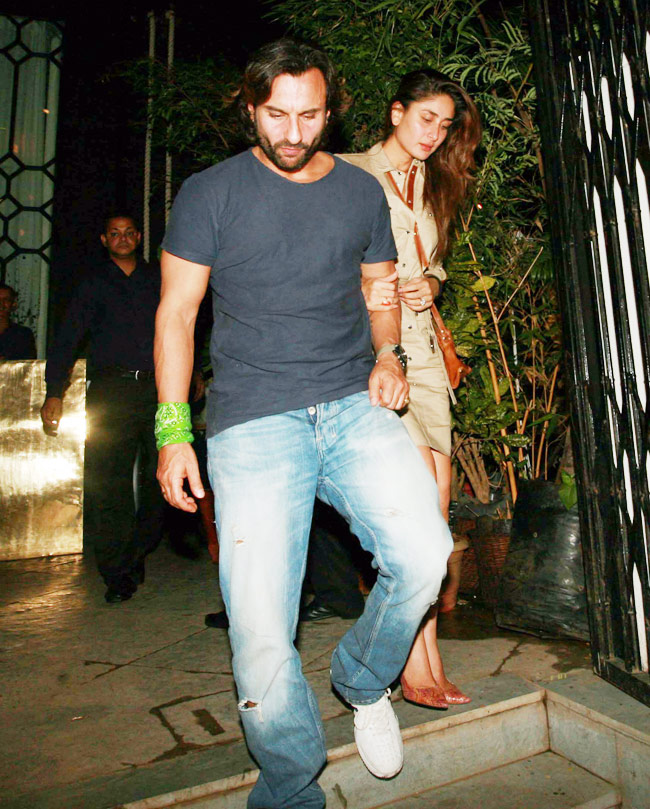 फुर्सत के पलों में नजर आए सैफ अली और बेगम करीना