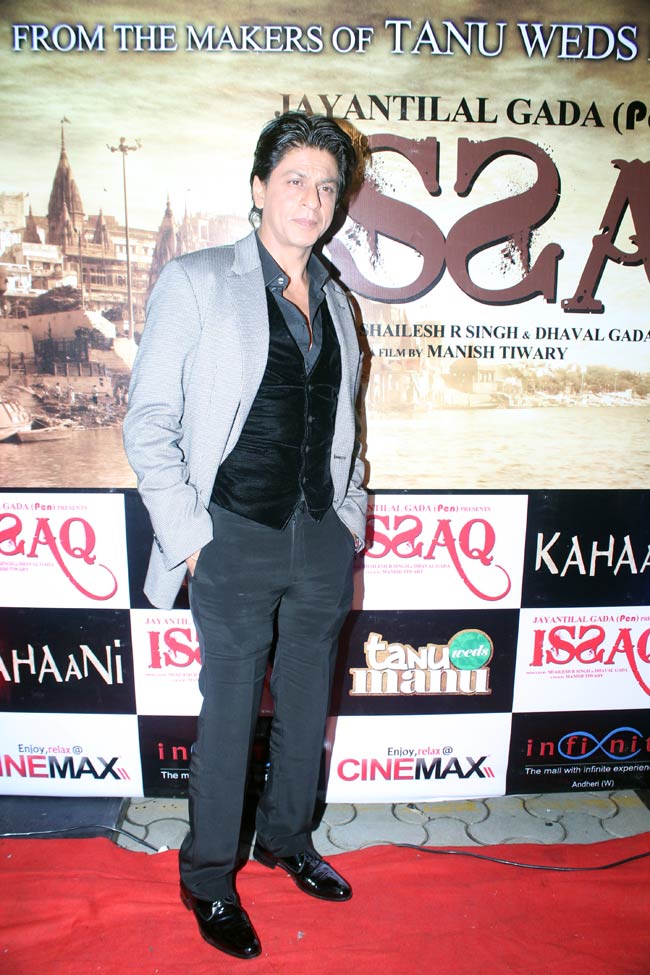 'इसक' के प्रीमियर पर पहुंचे शाहरुख, आमिर