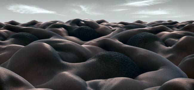 न्‍यूड बॉडी से बनी अनोखी तस्‍वीरें