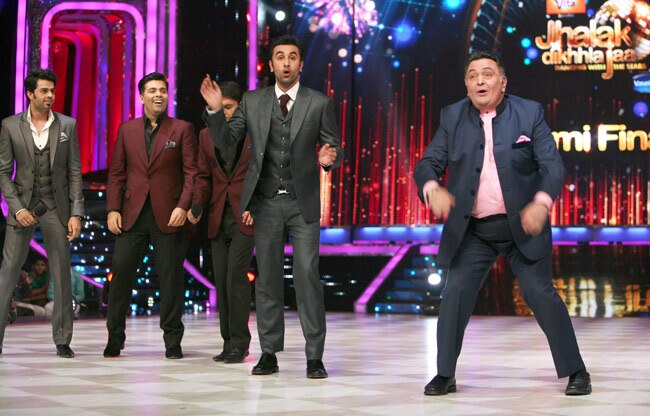 रणबीर, ऋषि और नीतू कपूर की झलक...