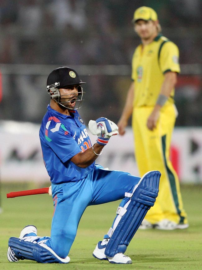 जयपुर में टीम इंडिया का 'वनडे मातरम'