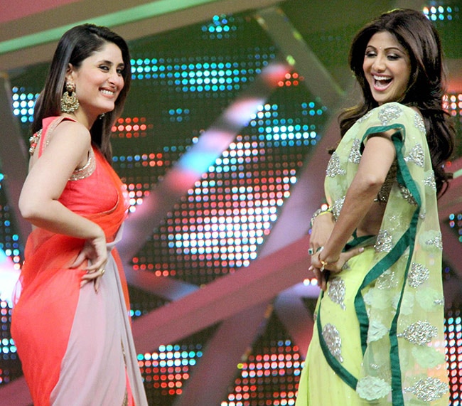 नच बलिए के सेट में करीना-शिल्‍पा के ठुमके