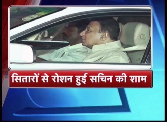 सितारों से रोशन हुई सचिन तेंदुलकर की पार्टी