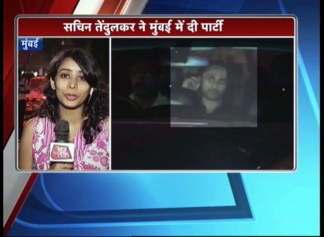 सितारों से रोशन हुई सचिन तेंदुलकर की पार्टी