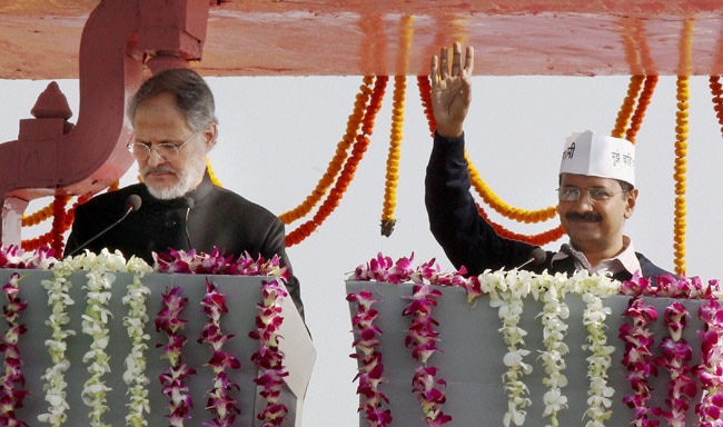 अरविंद केजरीवाल ने ली मुख्यमंत्री पद की शपथ