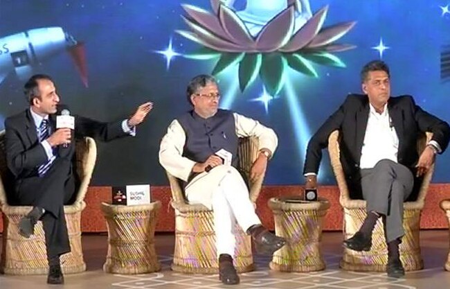 पंचायत आजतक में मनीष तिवारी, राहुल मेहरा और सुशील मोदी में तकरार