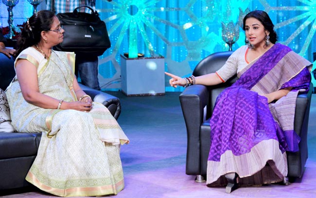 वुमेन्‍स डे के स्‍पेशल प्रोग्राम के लिए विद्या बालन का देसी अवतार