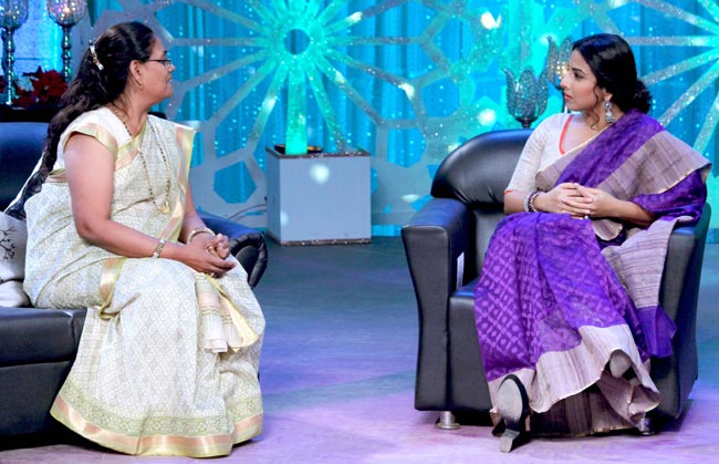 वुमेन्‍स डे के स्‍पेशल प्रोग्राम के लिए विद्या बालन का देसी अवतार