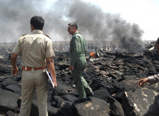 वायुसेना का सबसे बड़ा मालवाहक जहाज सी-130जे सुपर हरक्यूलिस क्रैश