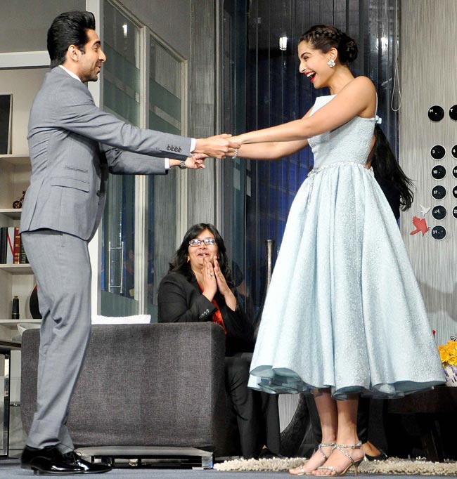 YRF स्‍टूडियोज में सोनम कपूर और आयुष्‍मान खुराना