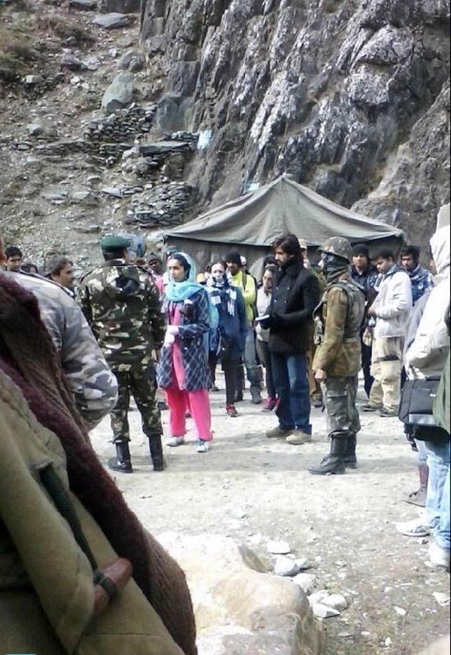 कश्‍मीर की घाटी में फिल्‍म 'हैदर' की शूटिंग की तस्‍वीरें