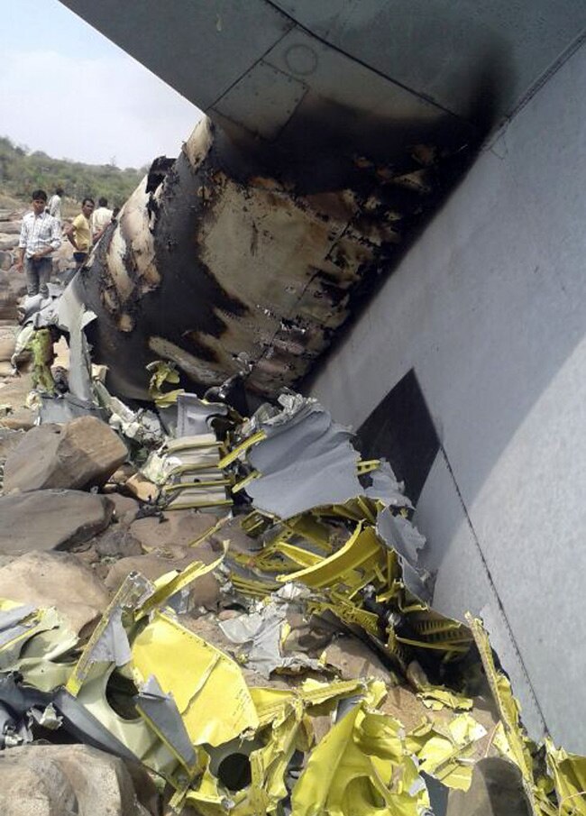 ग्‍वालियर में क्रैश हुए सुपर हरक्‍यूलिस की Exclusive तस्‍वीरें