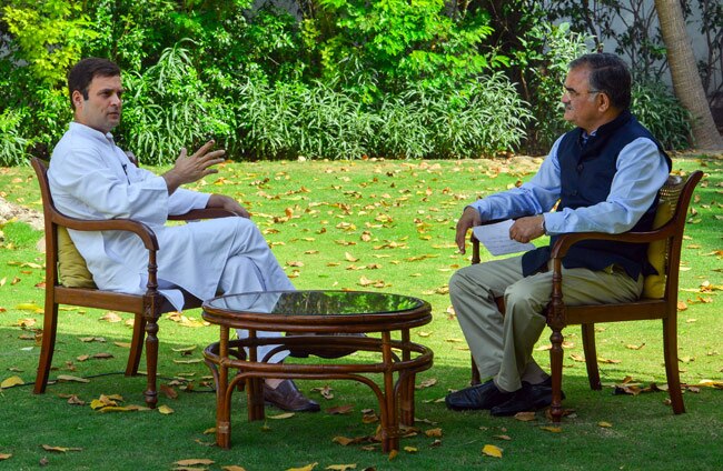 तस्वीरों में राहुल गांधी का पहला हिंदी इंटरव्यू...