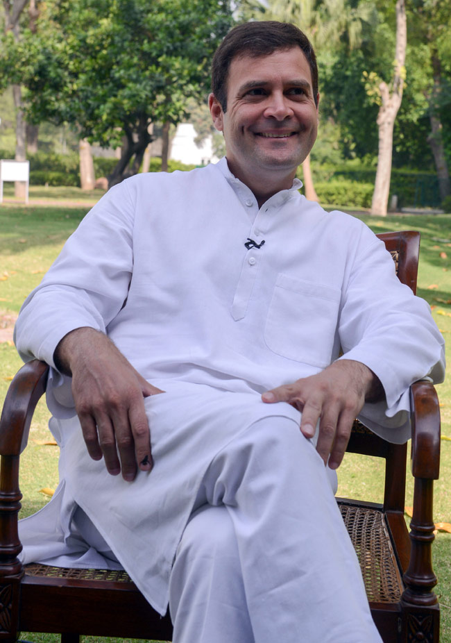 तस्वीरों में राहुल गांधी का पहला हिंदी इंटरव्यू...