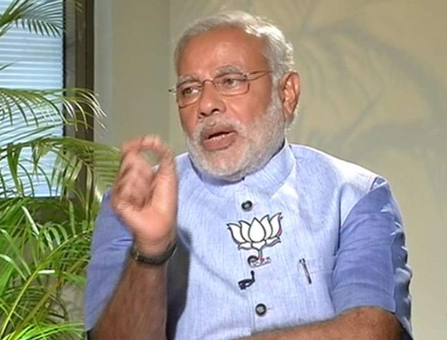 आज तक पर एक अलग ही अंदाज में नजर आए नरेंद्र मोदी...