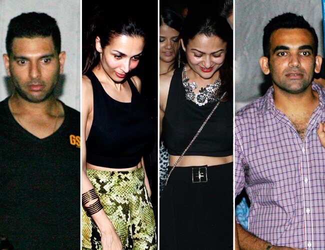 बॉलीवुड सितारों के साथ जहीर-युवराज की पार्टी