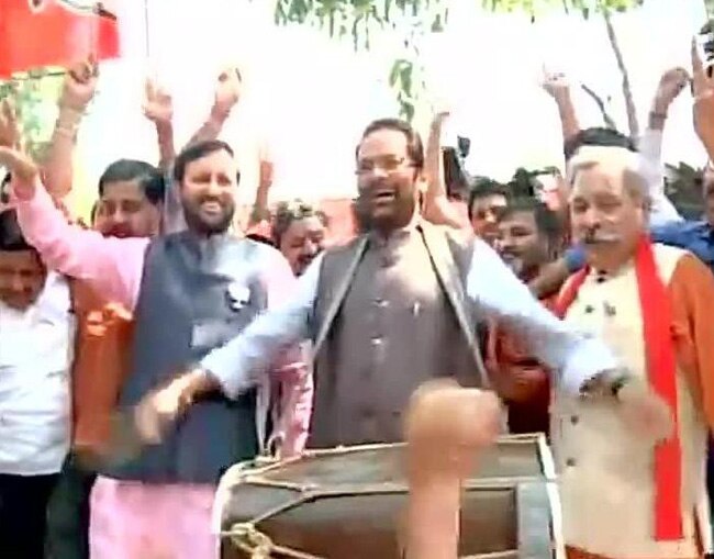 चुनाव 2014: बीजेपी के खेमे में जश्‍न