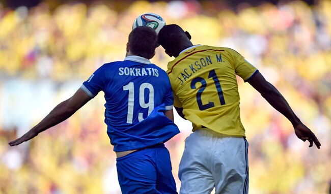 FIFA WC 2014: कोलंबिया ने ग्रीस को दी पटखनी