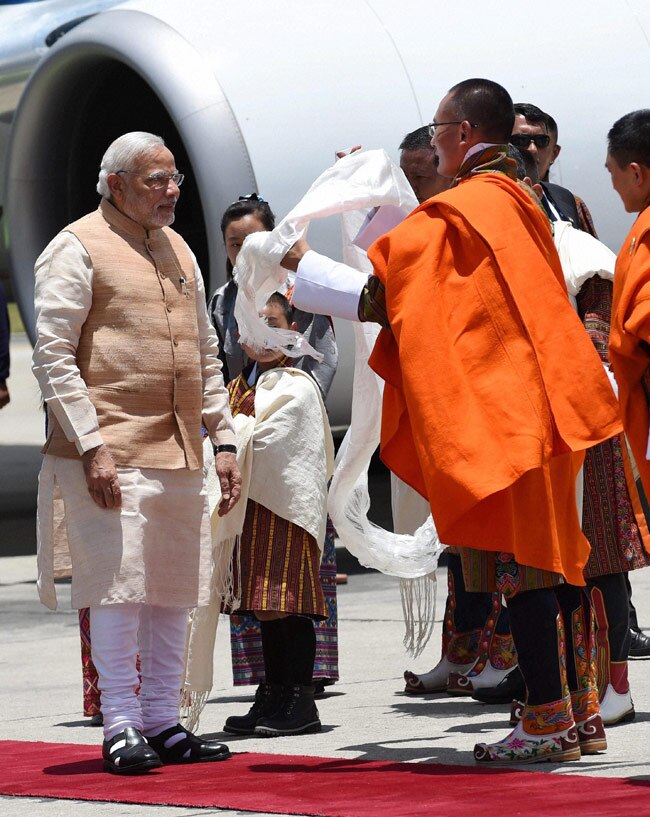 प्रधानमंत्री नरेंद्र मोदी के स्वागत में थिरका थिम्पू