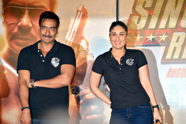 'सिंघम रिटर्न्‍स' के ट्रेलर लॉन्‍च पर पहुंचे अजय, करीना और रोहित शेट्टी