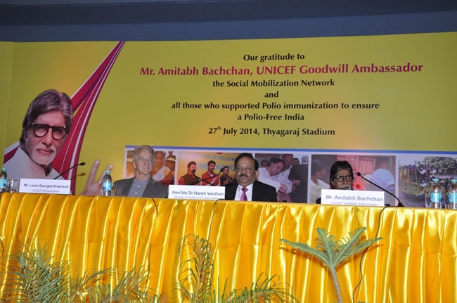 पोलियो के सवाल पर अमिताभ ने की ऐश्‍वर्या की तारीफ