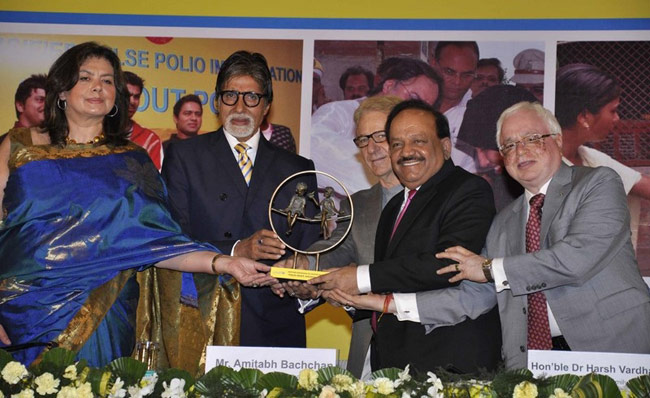 पोलियो के सवाल पर अमिताभ ने की ऐश्‍वर्या की तारीफ