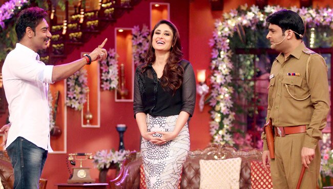 'कॉमेडी नाइट्स विथ कपिल' में फिल्म 'सिंघम रिटर्न्स' का प्रमोशन