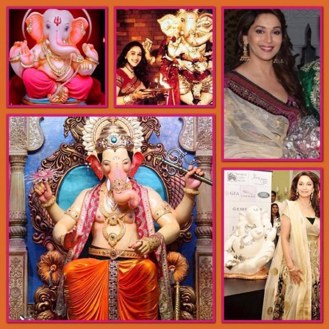 बॉलीवुड सेलेब्रिटीज के घर आए गणपति बप्पा...