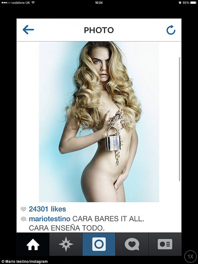 ज्‍वेलरी ब्रांड के लिए मॉडल कारा डेलेविंग का न्‍यूड फोटोशूट