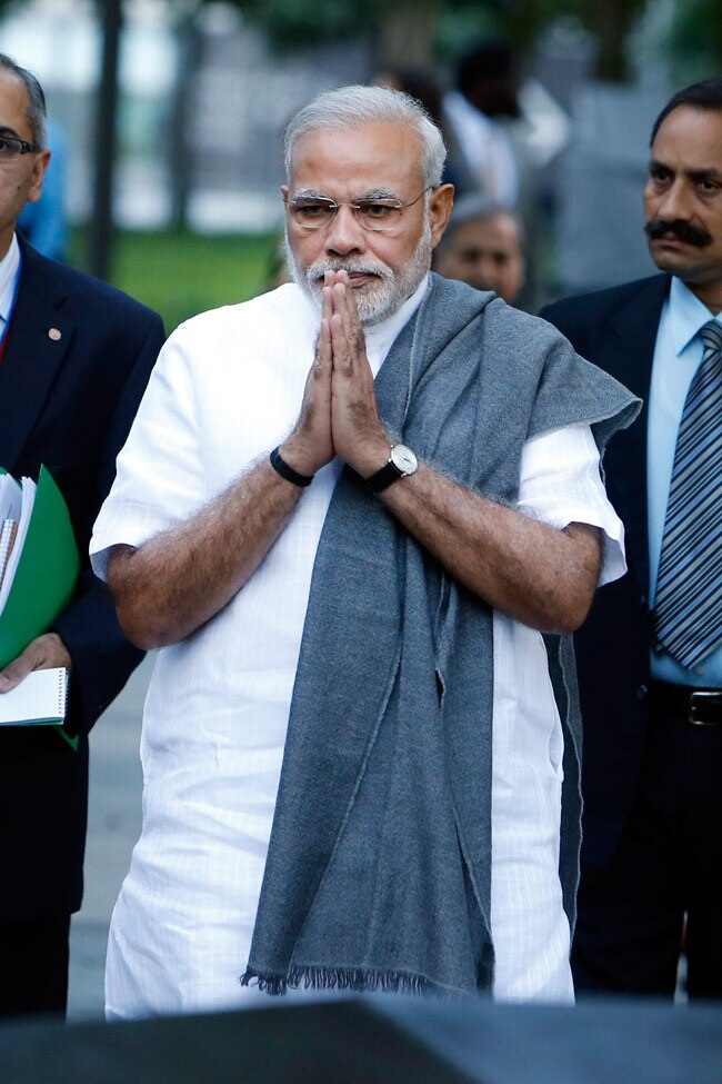 नरेंद्र मोदी ने 9/11 में मारे गए लोगों को श्रद्धांजलि दी