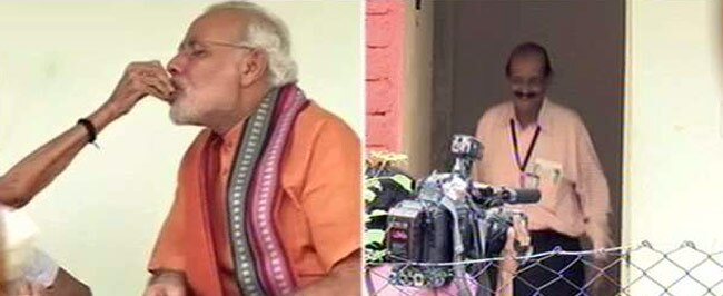 जन्मदिन पर मोदी ने लिया मां का आशीर्वाद