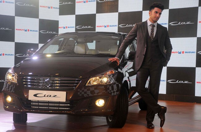 रणवीर सिंह ने लॉन्‍च की मारुति-सुजुकी की Ciaz