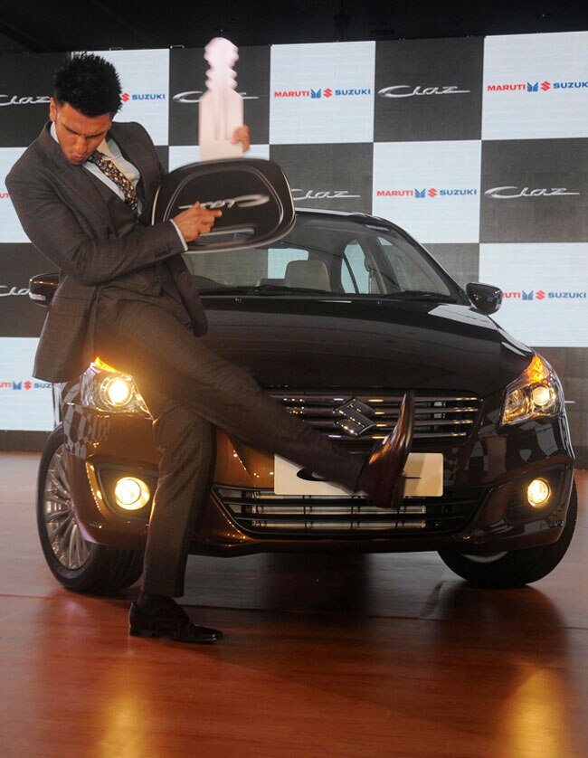 रणवीर सिंह ने लॉन्‍च की मारुति-सुजुकी की Ciaz